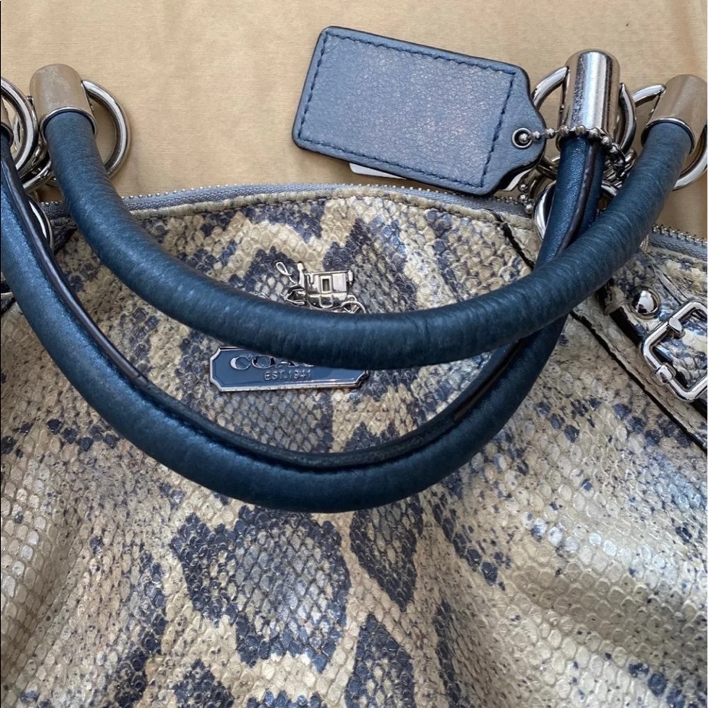 Coach snake leather purse